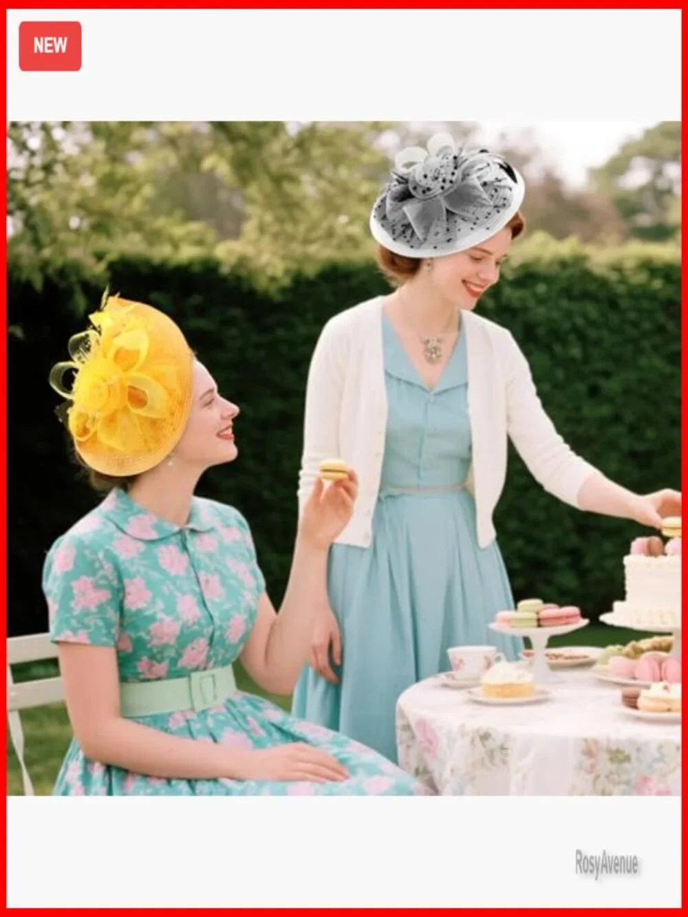 Vintage Fascinator Hat with Headband and Clip for Weddings and Tea Parties